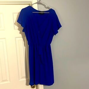 Cobalt blue dress.